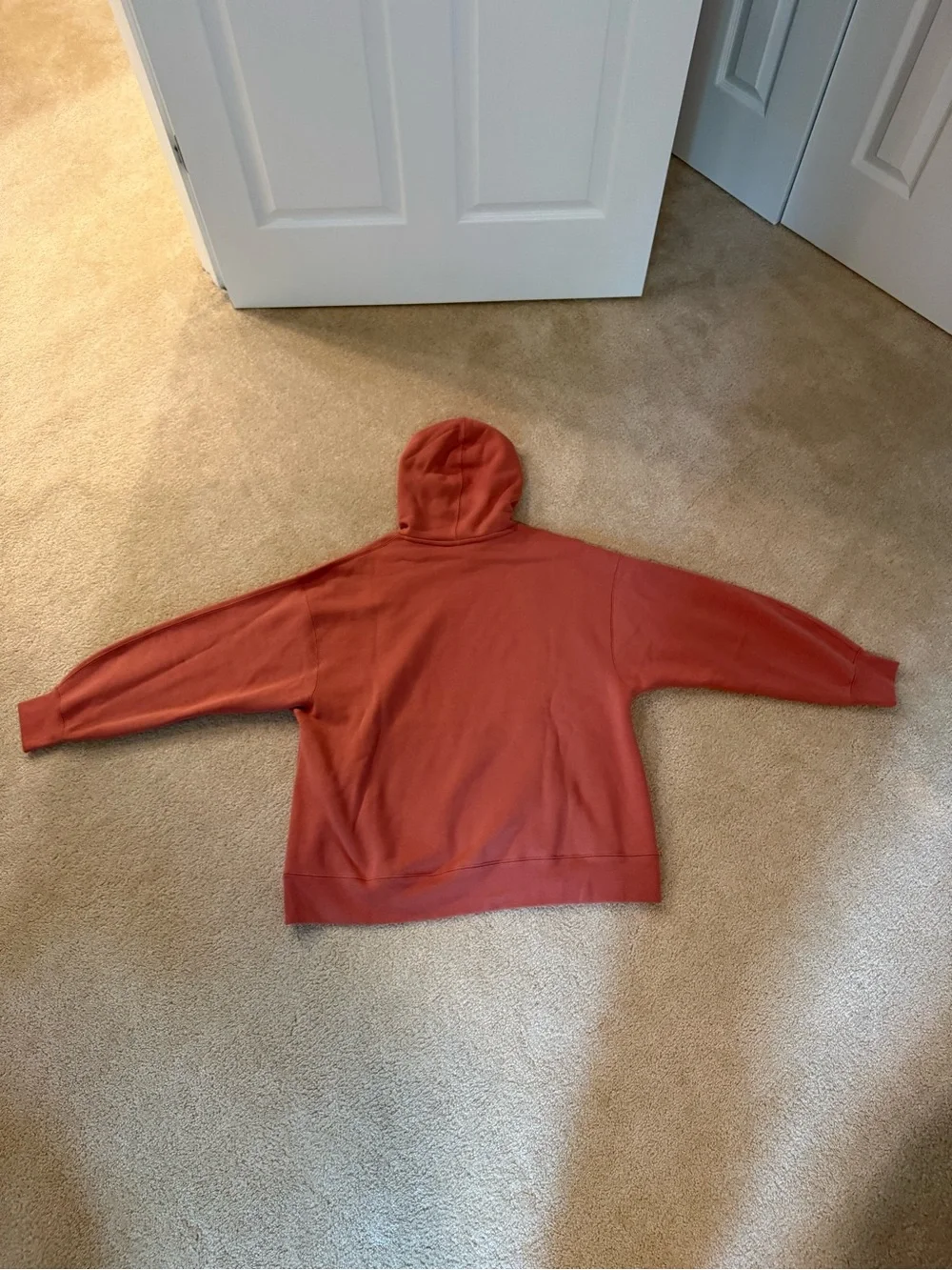 Nike Air Jordan Men's Brick Red Hoodie - Size  Medium Worn Once